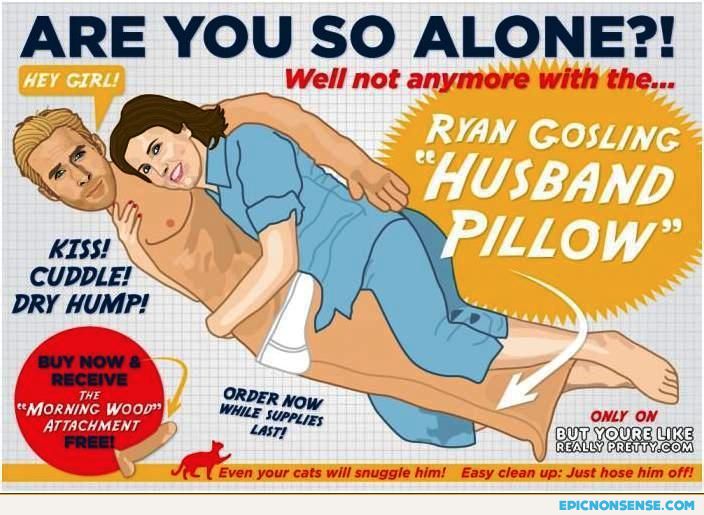 Ryan Gosling Husband Pillow