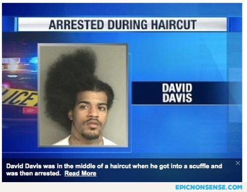 Arrested During Haircut