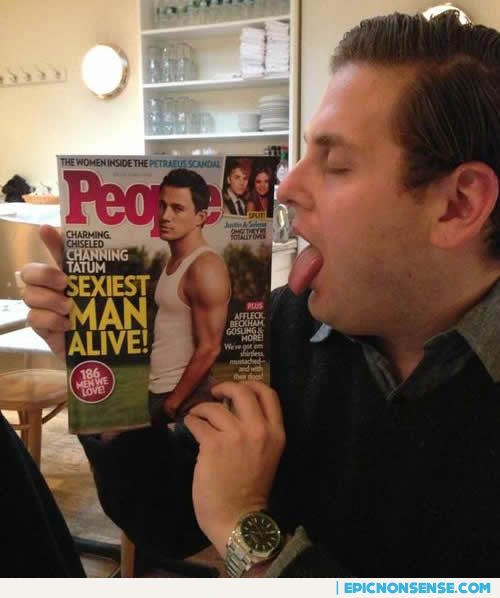 Jonah Hill Licking Channing Tatum