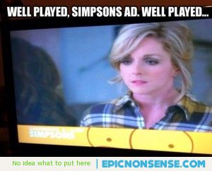 Simpsons Boob Ad
