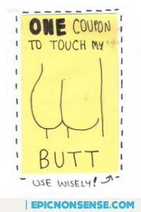 Touch My Butt Coupon