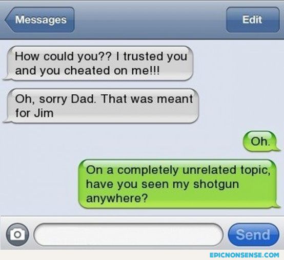iMessage Dad Shotgun