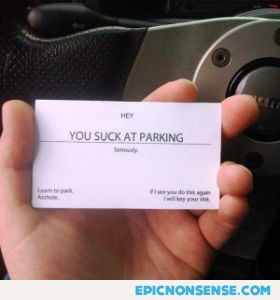 You Suck At Driving Card