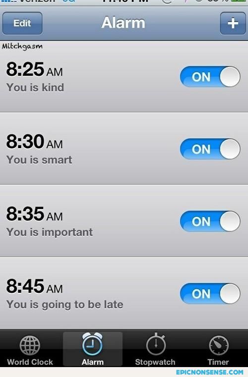 Alarms