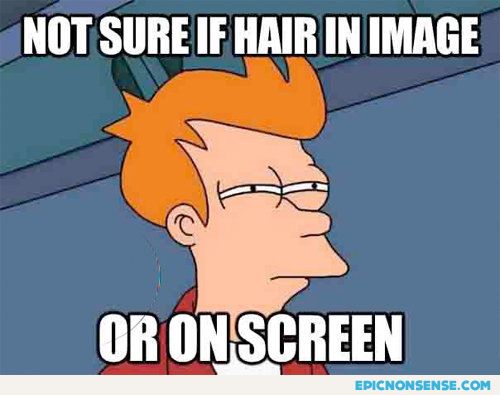 Hair On Screen
